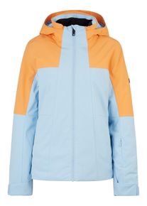 Ziener Damen Skijacke "TASSILA", blau, Gr. 46, Obermaterial alle Farben außer schwarz, green frost stru: 100% Polyester recycled, Obermaterial Farbe
