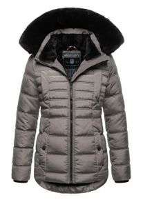 Navahoo Damen Winterjacke "Lissandra", grau, Gr. M, Obermaterial: 100% Polyester ; Innenmaterial: 100% Polyester, Jacken, mit hochwertigem Steppdesign