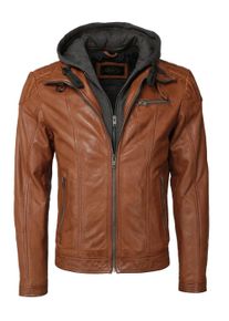 JCC Herren Lederjacke "310-19-222", braun, Gr. 48, Oberstoff: 100% Lammleder / Innenmaterial: 100% Polyester / Einsatz: 100% Baumwolle / Ärmelfutter: