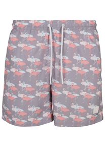 Urban Classics Herren Badeshorts "Urban Classics Herren Pattern Swim Shorts", pink, Gr. 4XL, 100% Polyester, Badehosen