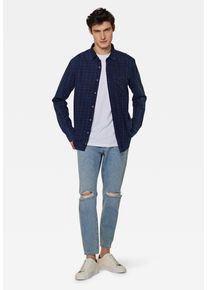 Mavi Herren Langarmhemd "CHECK SHIRT", blau, casual, Gr. XXL, kariert, Stoff, 100% Baumwolle, Hemden, Karohemd
