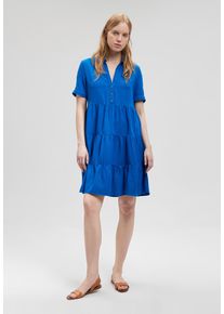 Mavi Damen Minikleid "WOVEN MINI DRESS", blau, casual, Gr. XS, unifarben, 63% Viscose, 37% Baumwolle, Kleider, Kleid kurz
