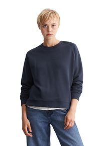 Marc O'Polo Damen Sweatshirt, blau, Gr. M, MARC O'POLO DENIM, Sweatware, Obermaterial: 100% Baumwolle, Sweatshirts, Im modernen O-Shape, locker geschnitten und