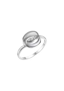 Vivance Damen Fingerring "925-Sterling Silber rhodiniert", 052 (16,6), Silber 925 (Sterlingsilber), weiß, Silber 925 (Sterlingsilber), Fingerringe