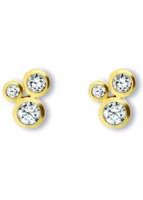ONE ELEMENT Damen Paar Ohrhänger "Zirkonia Ohrringe Ohrstecker aus 333 Gelbgold", Damen,mit Zirkonia, Gelbgold 333, gold, Gelbgold 333, Ohrringe,