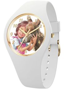 Ice Watch ICE-WATCH Damen Quarzuhr "ICE-WATCH x MARTINE - Small - 3H", weiß, Armbanduhren, Armbanduhr, Damenuhr, Silikonarmband, analog, limited Edition