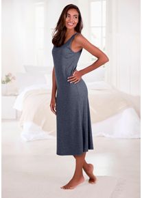 Vivance Dreams Damen Trägerkleid, Gr. 36, grau, Rippstrick, Obermaterial: 63% Polyester, 33% Viskose, 4% Elasthan, unifarben, Basic, Kleider, in