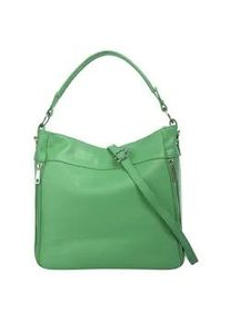 Henkeltasche CLUTY Gr. B/H/T: 35cm x 27cm x 9cm onesize, grün (mint) Damen Taschen echt Leder, Made in Italy