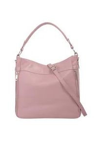 Henkeltasche CLUTY Gr. B/H/T: 35cm x 27cm x 9cm onesize, lila (violett) Damen Taschen echt Leder, Made in Italy