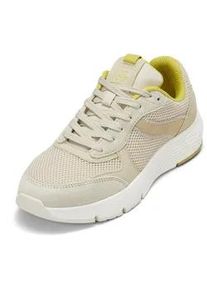 Marc O'Polo Sneaker MARC O'POLO "aus Veloursleder-Mix mit Mesh" Gr. 38, braun (hellbraun) Damen Schuhe