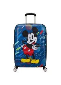 Kinderkoffer American Tourister "WAVEBREAKER DISNEY 67" Gr. B/H/T: 47cm x 67cm x 26cm 64 l, bunt (mickey future) Koffer Kinderreisegepäck TSA-Zahlenschloss