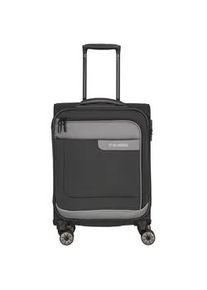 Weichgepäck-Trolley Travelite "VIIA S" Gr. B/H/T: 38cm x 55cm x 20cm 34 l, grau (schiefer) Koffer Weichschalenkoffer Handgepäck-Koffer Reisegepäck TSA Schloss