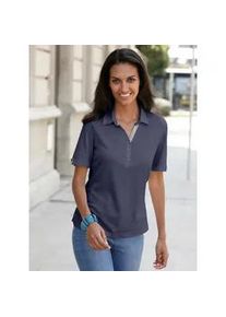 Poloshirt Casual Looks "Poloshirt" Gr. 46, blau (marine) Damen Shirts