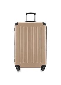 Hartschalen-Trolley Hauptstadtkoffer "Spree, 75 cm" Gr. B/H/T: 50cm x 75cm x 30cm 101 l, beige (champagner) Koffer Hartschalen-Koffer Reisegepäck TSA Schloss Volumenerweiterung