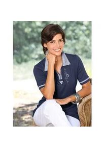 Classic Dog Poloshirt CLASSIC "Poloshirt" Gr. 42, blau (marine) Damen Shirts