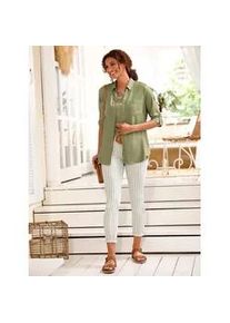 Longbluse Casual Looks Gr. 48, grün (schilf) Damen Blusen