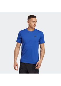 Herren T-Shirt "TR-ES FR T", blau, sportlich, Gr. XXL, adidas Performance, clean, Obermaterial: 70% Polyester, 30% Baumwolle, Shirts