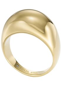 Fossil Damen Fingerring "Schmuck Geschenk Edelstahl All Stacked Up, JF04746710, JF04747040", 60, Edelstahl, gold, Edelstahl, Fingerringe