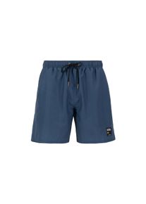 Herren Shorts "Alpha Industries Men - Beachwear Label Swim Short", blau, Gr. M, Alpha Industries, Obermaterial/Futter: 100% Polyester, Hosen