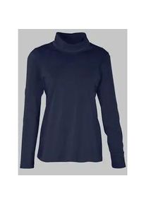 Rollkragenshirt Casual Looks "Rollkragen-Shirt" Gr. 52, blau (marine) Damen Shirts