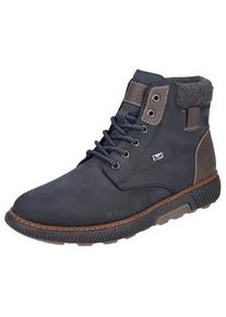 Winterboots Rieker Gr. 44, grau (dunkelblau, grau) Herren Schuhe High Top Sneaker, Schnürstiefelette mit TEX-Membran, schmale Form