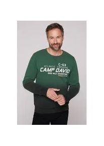 Sweater CAMP DAVID Gr. 4XL, grün Herren Sweatshirts mit Farbverlauf