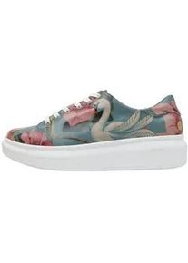 Plateausneaker DOGO "Damen Myra Arizona Dream Vegan Damen Sneaker / female" Gr. 39, Normalschaft, blau (blau, rot) Damen Schuhe Vegan