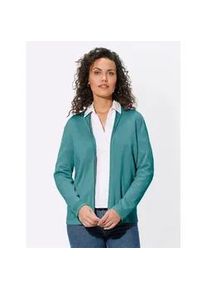 Strickjacke Casual Looks Gr. 40, blau (ozean) Damen Strickjacken