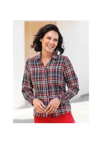 Karobluse Casual Looks Gr. 42, bunt (dunkelblau, rot, kariert) Damen Blusen