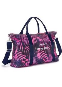 Sporttasche Venice Beach Gr. B/H/T: 54cm x 34cm x 17cm, pink Taschen große Umhängetasche, Weekender, Strandtasche mit Druck VEGAN