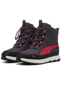 Stiefel Puma "Puma Evolve Puretex Jugendliche" Gr. 38, grau (galactic gray tart cherry black red) Kinder Schuhe