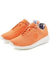 Sneaker Lascana ACTIVE Gr. 37, orange Damen Schuhe mit Wohlfühlinnensohle, Schnürhalbschuh, Freizeitschuh VEGAN