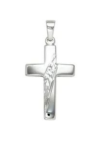 Kreuz-Anhänger Jobo "Anhänger Kreuz" Schmuckanhänger Gr. Silber 925 (Sterlingsilber), silberfarben (silber 925) Damen 925 Silber massiv