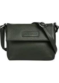 Umhängetasche Bruno Banani Gr. B/H/T: 19cm x 15cm x 5cm onesize, grün (oliv) Damen Taschen echt Leder