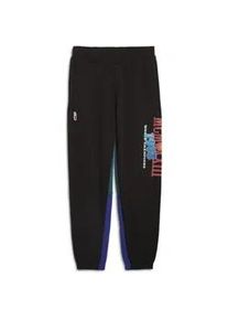 Sporthose Puma "Bandwagon Basketball-Jogginghose Herren" Gr. XS, Normalgrößen, schwarz (black lapis lazuli blue) Herren Hosen