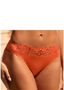Vivance Slip tangerine Gr. 32/34 für Damen. Mit Schleife, Spitze. Körpernah