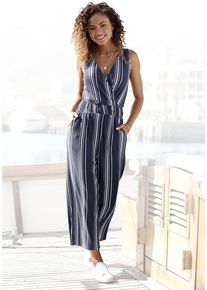Lascana Culotte-Overall mehrfarbig Gr. 34 für Damen. Mit V-Ausschnitt. Figurumspielend