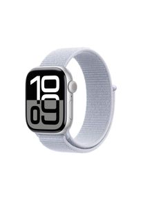 Apple Watch S10 Aluminium Cellular 46mm Silber (Sport Loop blaue Wolke) MWY23QF/A