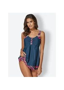 Tankini-Top feel good Gr. 46, Cup C, blau (dunkelblau) Damen Bikini-Oberteile