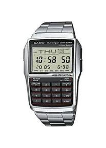 Chronograph Casio VINTAGE "DBC-32D-1AES" Armbanduhren silberfarben Damen Quarzuhr, Armbanduhr, Damen, Herren, retro, Taschenrechner, digital