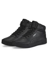 Sneaker Puma "Carina 2.0 Mid Sneakers Damen" Gr. 35.5, schwarz (schwarz shadow gray) Schuhe