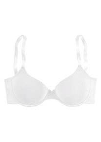 Lascana Schalen-BH 'Ela - perfect basic' weiß Gr. 70B. Mit Schleife. Mit Bügel