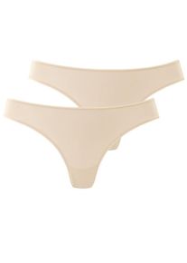 Lascana String beige Gr. 32/34 für Damen. Körpernah. Nachhaltig.