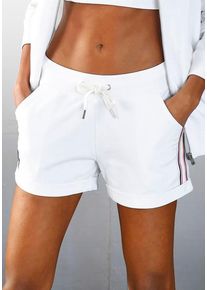H.I.S. H.I.S Strandshorts weiß Gr. 32/34 für Damen. Mit Streifenband. Basic. Nachhaltig.