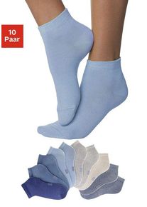 H.I.S. H.I.S Kurzsocken mehrfarbig Gr. 35-38 für Damen. Elastisch. Nachhaltig.