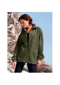 Fleecejacke Casual Looks Gr. 48, grün Damen Jacken