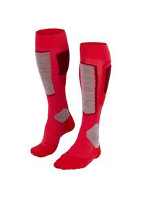 Falke Sk 4 Socken Damen - rot - Gr. 39-40 - Polypropylen/Merinowolle/Polyacryl