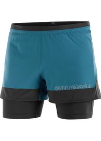 Salomon Cross Funktionsshorts Damen - blau - Gr. XXL - Polyester/Elastan
