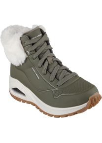 Skechers Uno Rugged Boots Damen - oliv - Gr. 37 - Polyester