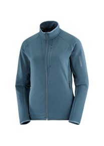 Salomon Essential Lightwarm Fleecejacke Damen - blau - Gr. M - Polyester